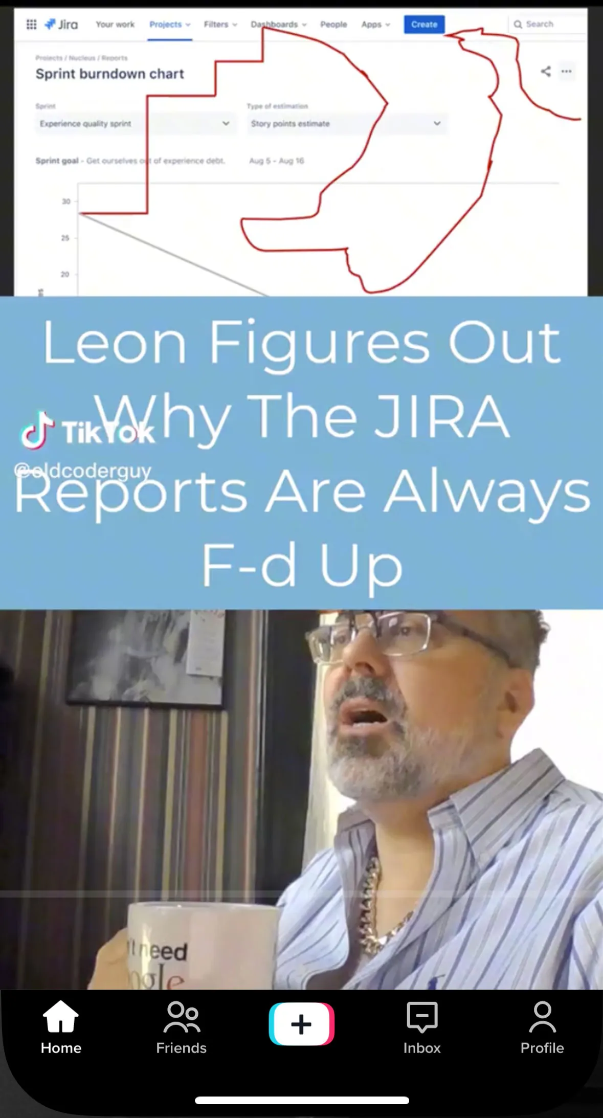 Leon Figures Out Why the JIRA Reports Are Always F'd Up on TicTok